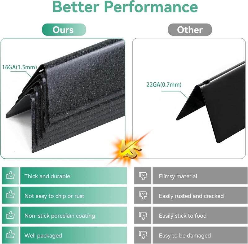 COGRICHBF Spirit E-310 Grill Parts 69787 Burners & 7636 Flavorizer Bars for Weber Spirit and Spirit II 300 E310 S-310 E-320 S-320 E-330 S-330 with Front Mounted, Replacement Parts for Spirit 2 GS4 - Image 5